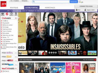 club-video.sfr.fr website preview