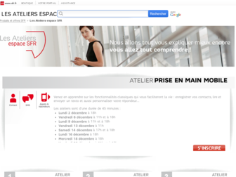 ateliers-espace.sfr.fr website preview