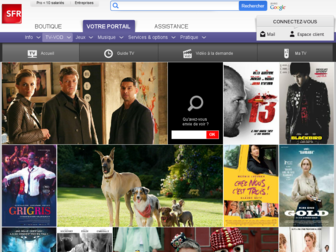 tv.sfr.fr website preview