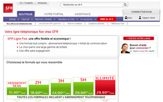 telephone-fixe.sfr.fr website preview