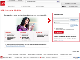 securitemobile.sfr.fr website preview