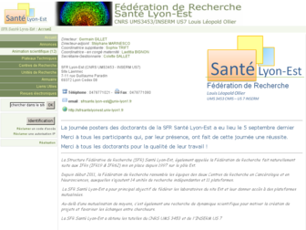 sfrsantelyonest.univ-lyon1.fr website preview