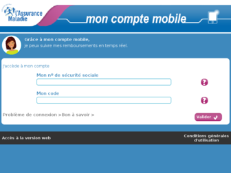 ameli.moncompte.mobi website preview