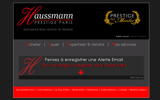 haussmannprestige.com website preview
