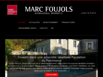 marcfoujolsimmobilier.com website preview