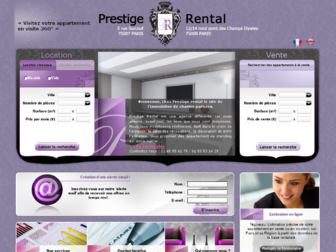 prestige-rental.com website preview