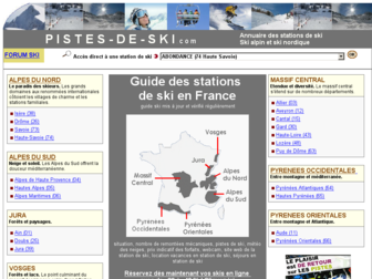 pistes-de-ski.com website preview