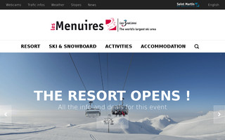 lesmenuires.com website preview