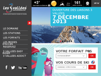 les3vallees.com website preview