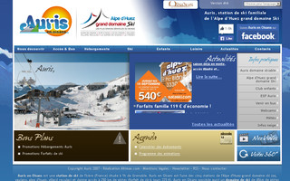 auris-en-oisans.fr website preview