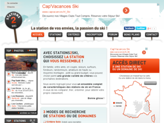 stations2ski.fr website preview