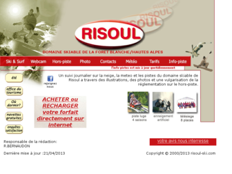 risoul-ski.com website preview