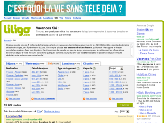 vacances-ski.liligo.fr website preview