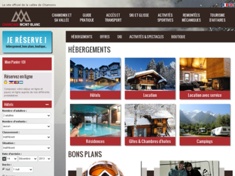 sejour.chamonix.com website preview