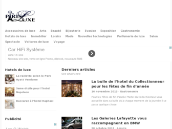 parisluxe.info website preview