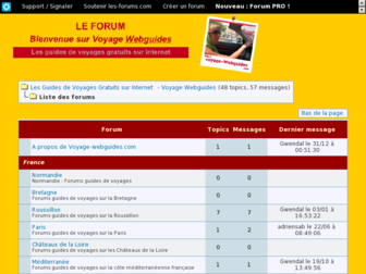 voyage-webguides.les-forums.com website preview