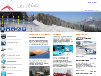 lespleiades.ch website preview