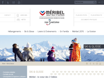 domaine-skiable.meribel.net website preview