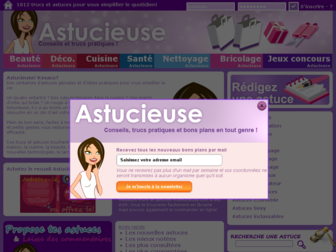 astucieuse.com website preview