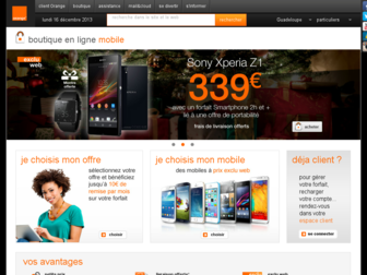 boutique.orangecaraibe.com website preview