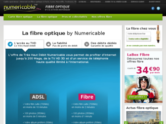 fibreoptique.numericable.fr website preview