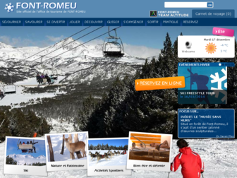 font-romeu.fr website preview