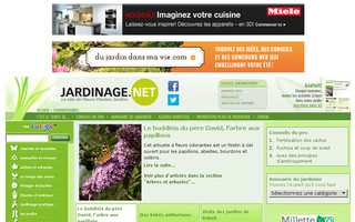 jardinage.net website preview