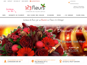 123fleurs.com website preview