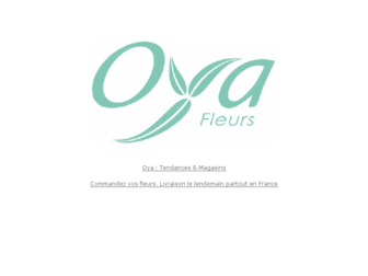 oya-fleurs.com website preview