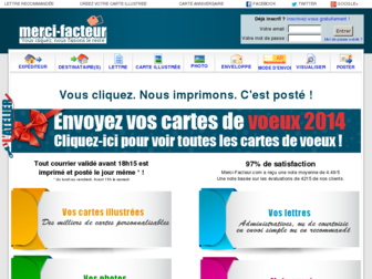 merci-facteur.com website preview