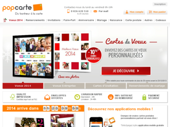 popcarte.com website preview