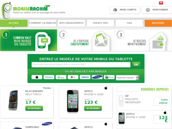 mobilerachat.com website preview