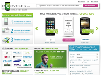 recycler.fr website preview