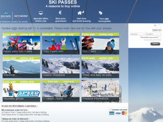 skipass-lesmenuires.com website preview