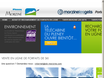 skipass-morzine.com website preview