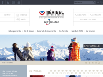 ski-famille.meribel.net website preview