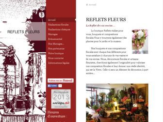 reflets-fleurs.fr website preview