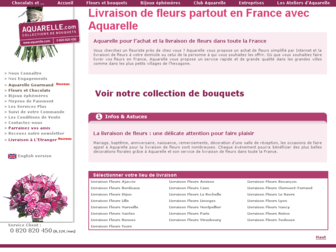 livraison-fleurs.aquarelle.com website preview