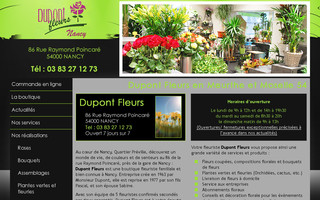 dupont-fleurs.com website preview