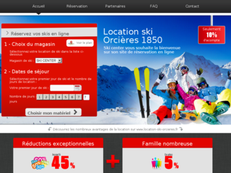 location-ski-orcieres.fr website preview