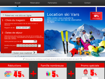 location-ski-vars.fr website preview