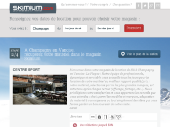 champagny-en-vanoise.skimium.fr website preview