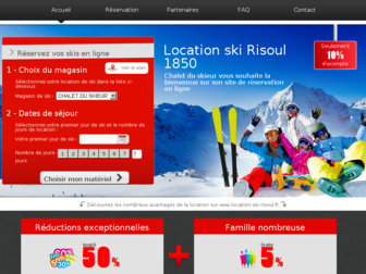 location-ski-risoul.fr website preview