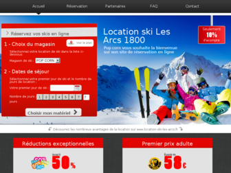 location-ski-les-arcs.fr website preview