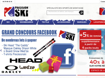 precisionski.fr website preview