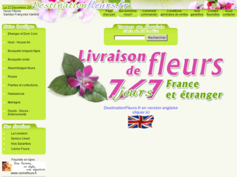 destinationfleurs.fr website preview