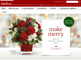 fr.teleflora.com website preview