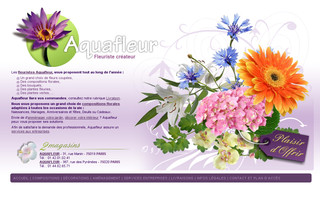 aquafleurparis.fr website preview