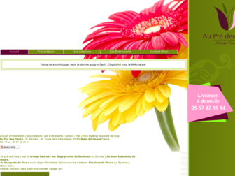 fleuriste-aupredesfleurs.com website preview