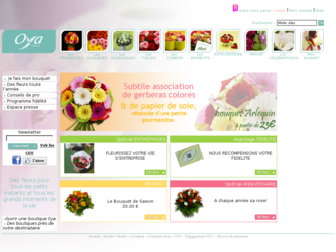 oya-fleurs-livraison.com website preview